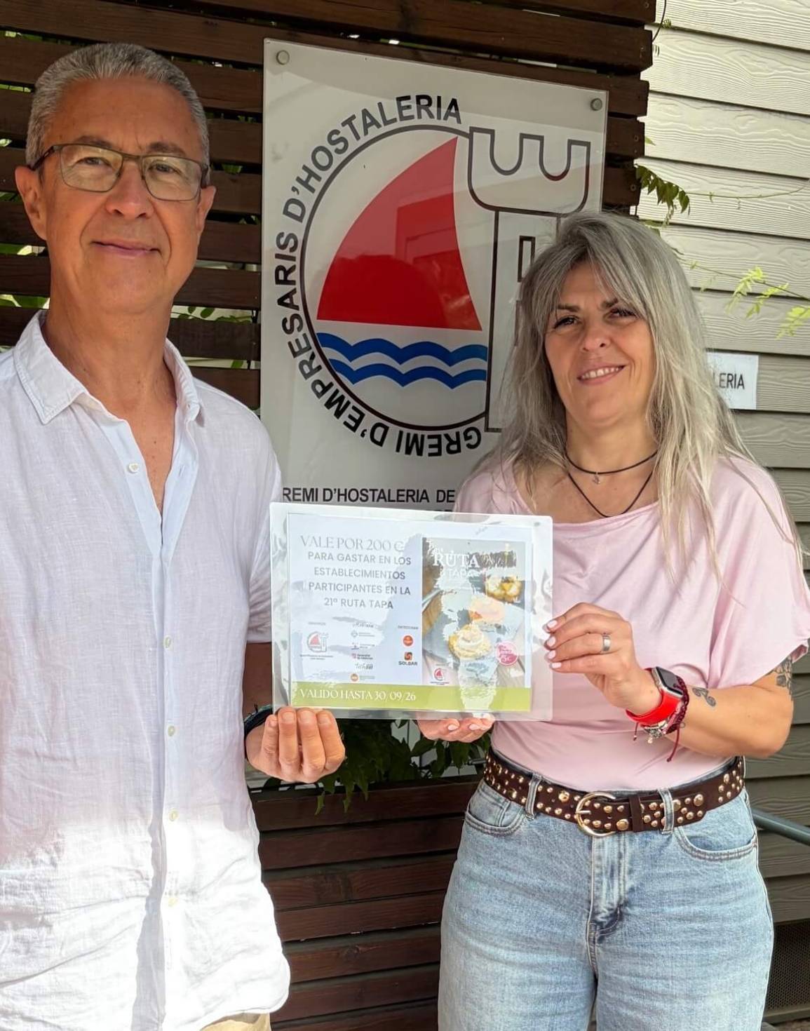 Josep Cabré, ganador del vale de 200 euros de la 21ª Ruta de la Tapa de Castelldefels